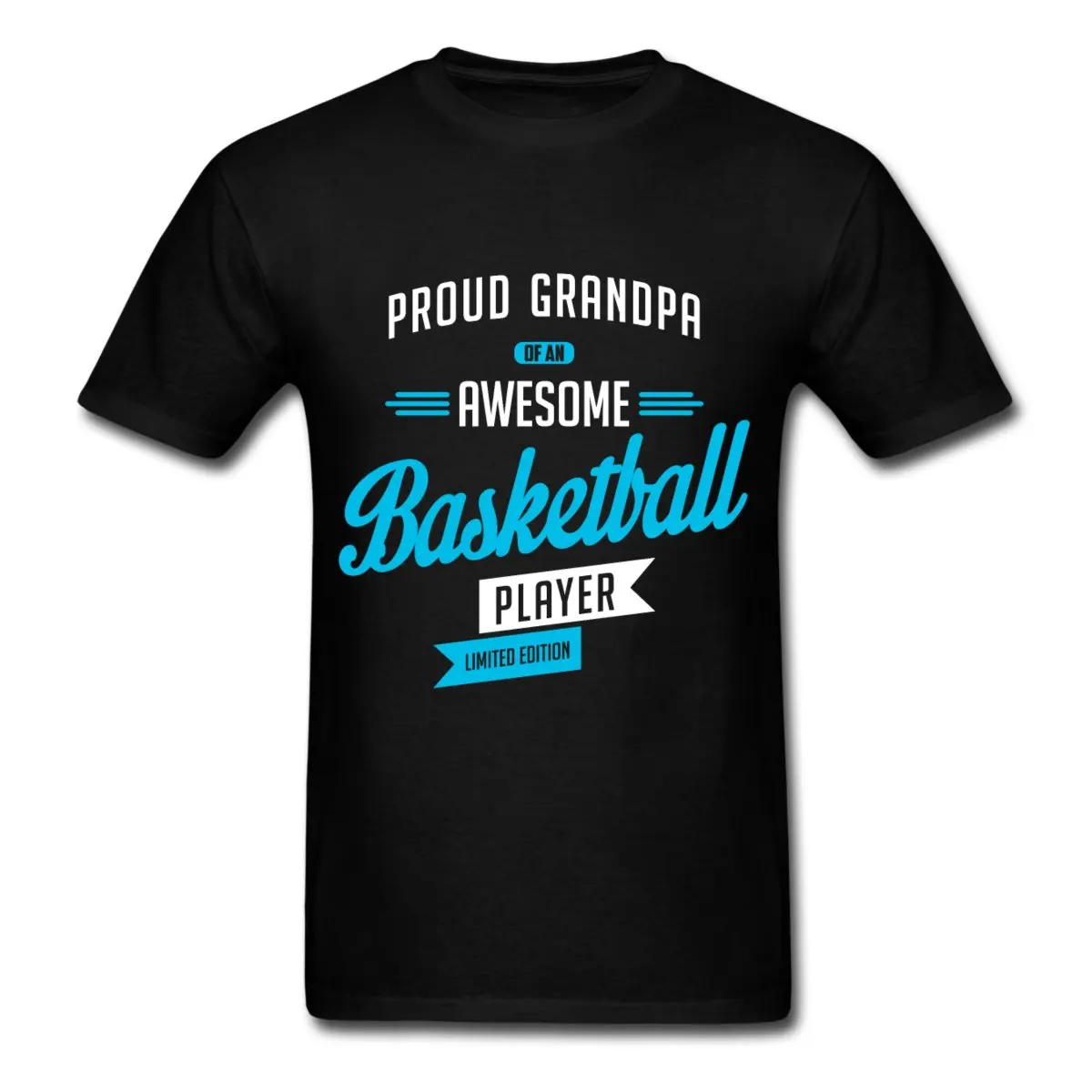 Grandpa Of Awesome Basketballer Player Men's T-Shirt T Shirt Men Funny Tee Shirts Short Sleeve Men'S Clothing Big Size:S-Xxl |