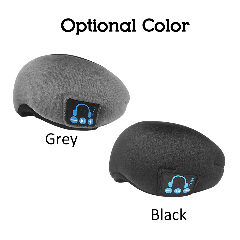Wireless Stereo BT Earphone Sleep Mask Soft Earphones Bluetooth music sleeping eye mask Support Handsfree Sleeping Eye Mask New