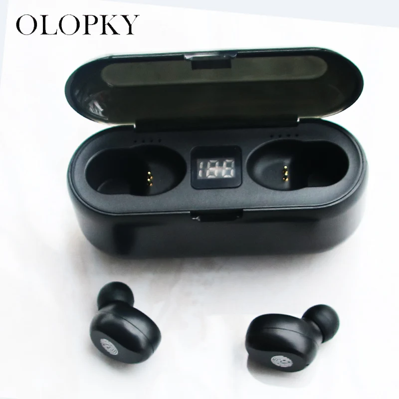 

New 5.0 Wireless Bluetooth Headset Portable Earphones LED2000mAh Digital Display with Microphone For Smart Phone