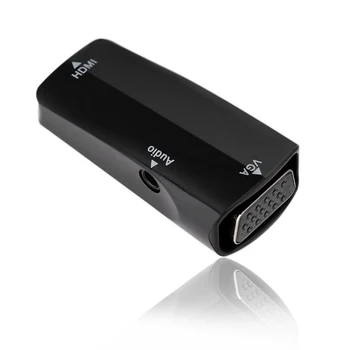 

HDMI Female to VGA Female Converter Adapter 3.5mm o for PC TV Projector