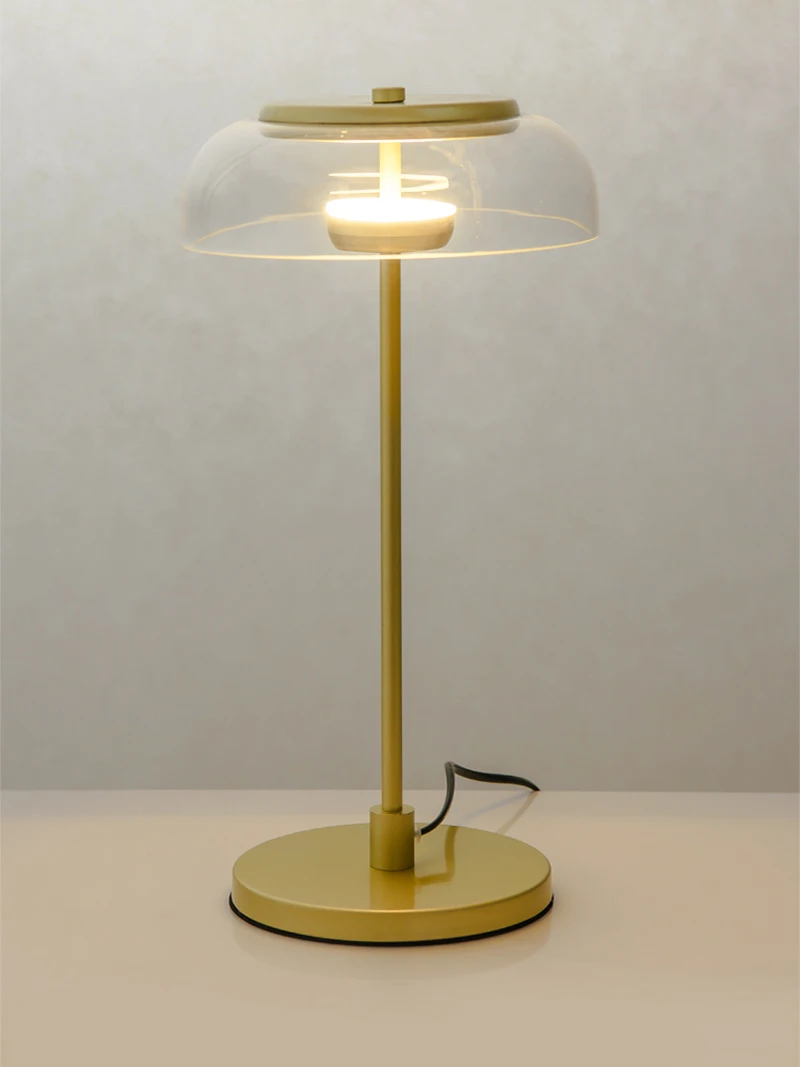 NORDIC GLASS LAMPSHADE LED TABLE LAMP - led table lamp