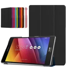 Três dobrado magnético inteligente capa de couro do plutônio para asus zenpad 8.0 z380 z380c z380kl 8 Polegada suporte da aleta luxo tablet capas casos(China)