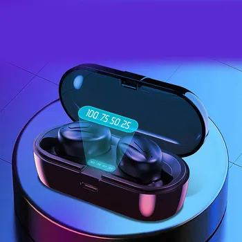 

Mini Bluetooth wireless earplug 5.0 stereo sports TWS Bluetooth headset power display
