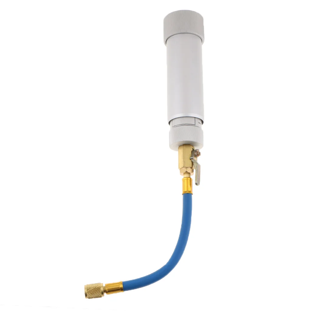 A/C AC Oil and Dye Injector with R-134a Snap Quick Coupler 1/4 inch SAE