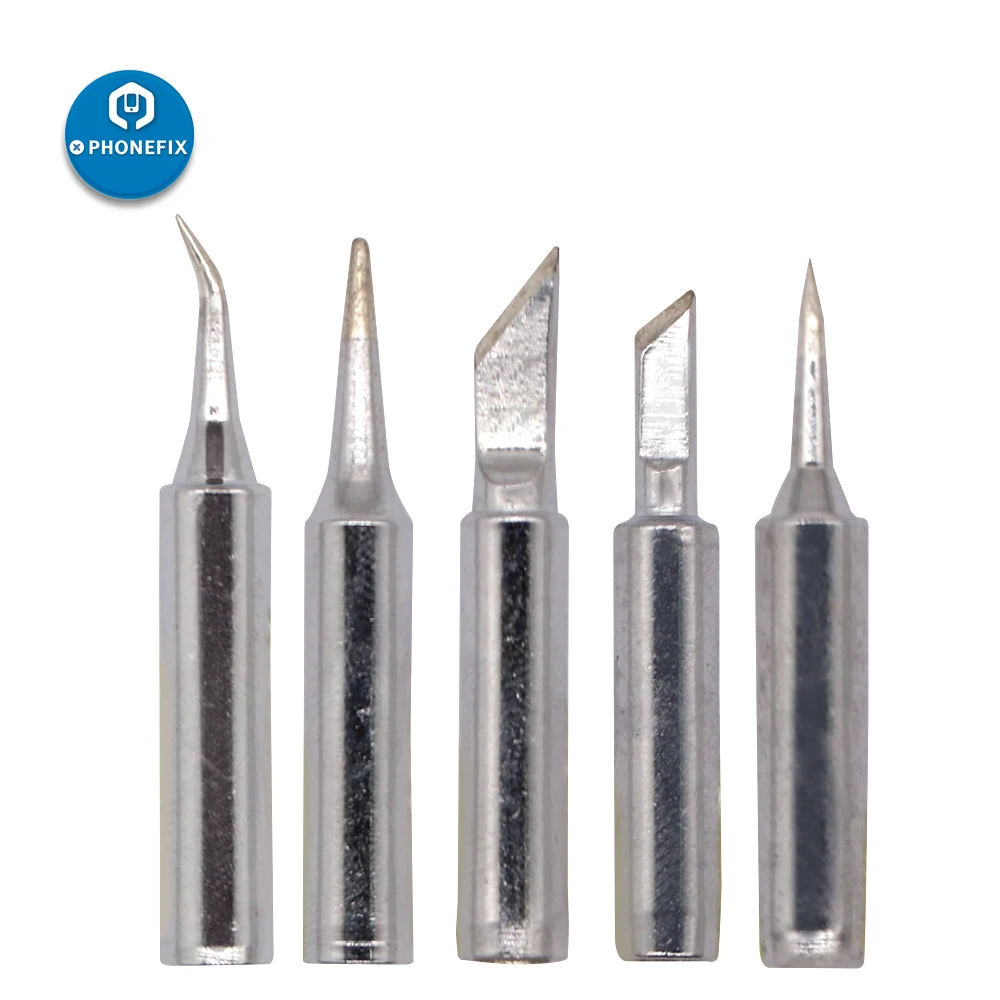 5pcs-900M-Soldering-Tips-Metal-Solder-Screwdriver-Iron-Tip-For-Hakko-Welding-Rework-Tool