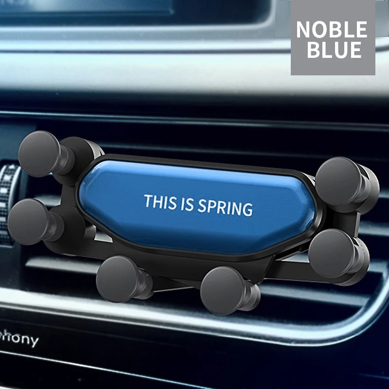 Гравитационный Автомобильный держатель для телефона, держатель на вентиляционное отверстие автомобиля, автомобильный держатель для iPhone 8 X XS Max, samsung, Xiaomi, универсальный держатель для мобильного телефона - Цвет: blue