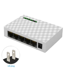 Офисный пластиковый Базовый адаптер Gigabit сетевой коммутатор аксессуары для рабочего Стола Концентратор Fast Ethernet 5 портов для домашнего мониторинга