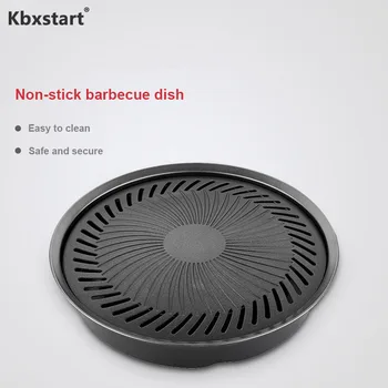 

Korean Smokeless Barbecue Grill Pan Gas Household Non-Stick Gas Stove Plate Electric Stove Baking Tray BBQ Grill Barbecue Tools