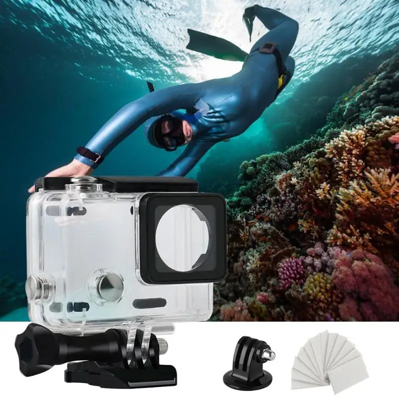 Для GoPro Hero 3+ 4 подводный водонепроницаемый защитный чехол противотуманные вставки