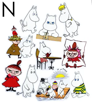 

Moomin stickers without background slime sticker redbubble Little My for laptops notebook on water bottle 100 pack miroir mural