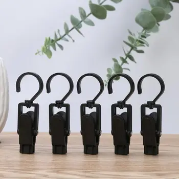

1000pcs Practical Wardrobe Hook 360 Rotating Plastic Portable Hook Multifunctional Hook NO479