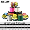 SIECHI Braid Fishing line 300M 500M 1000M 4 Strands 8 StrandsMultifilament Fishing Wire Carp Fishing 20-88lb ► Photo 2/6