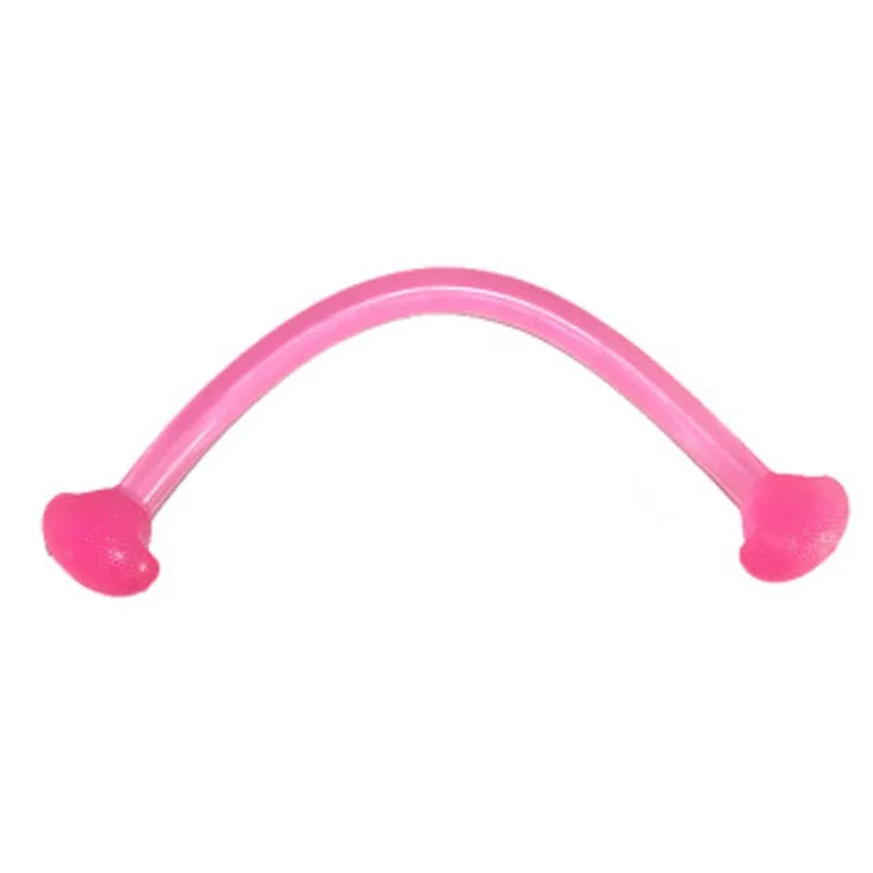 Многофункциональное устройство для фитнеса с силиконом Elastisch Trekkoord Hoge Kwaliteit Gelei Kleur Yoga Экстра ралли стрейч Riem - Color: Pink