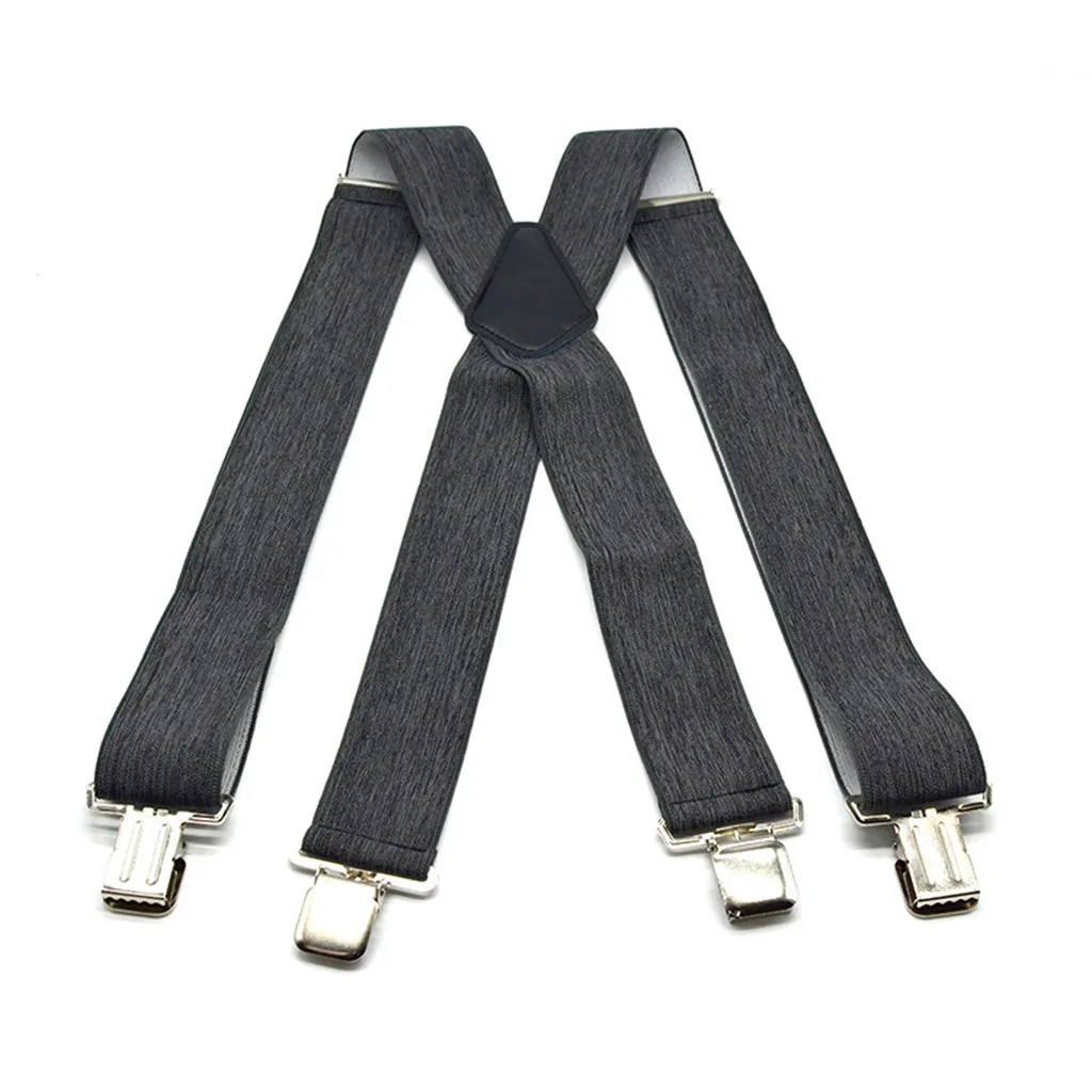 Business Elastic Suspender Men Classic Fashion Adjustable Elastic Clip on Brace Suspenders