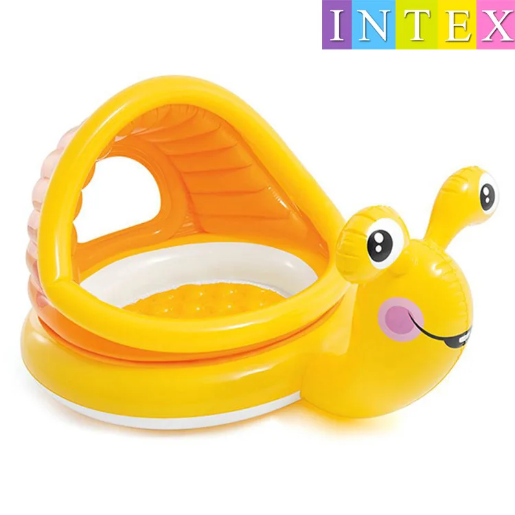 

INTEX Genuine Product 57109 Mouth Fish Wiith Cover Infant Pool Cartoon Animal Modeling Inflatable Swimming Pool