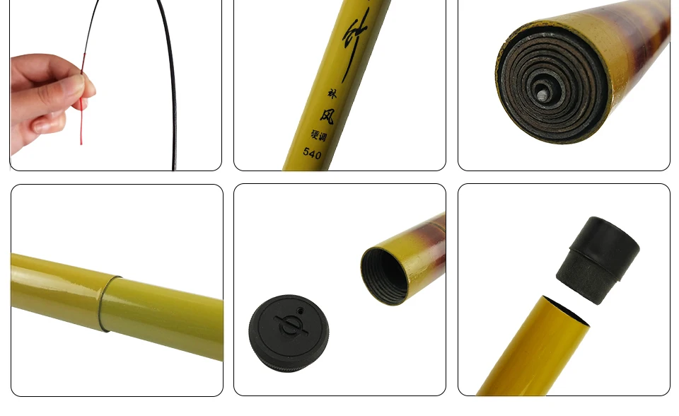 K8356 3.6 4.5 5.4 6.3m FRP carp fishing Telescopic rod winter fishing tackle High strength high hardness Chinese wind Sea rod (16)
