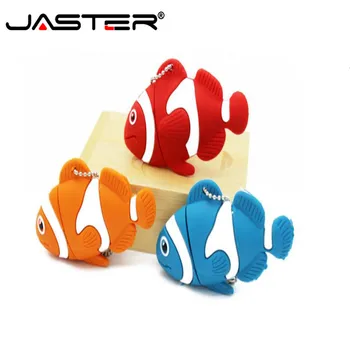 

High Quality Usb 2.0 Silicone Cartoon Cute Anmials Golden Fish Cle USB Flash Drive for Kids Gift 8gb 4gb 16gb 32gb 64GB