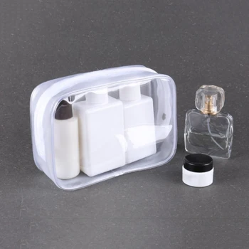 

1pc PVC Travel Transparent Cases Clothes Toiletries Storage Bag Luggage Towel Suitcase Pouch Zip Cosmetics Waterproof Organizer