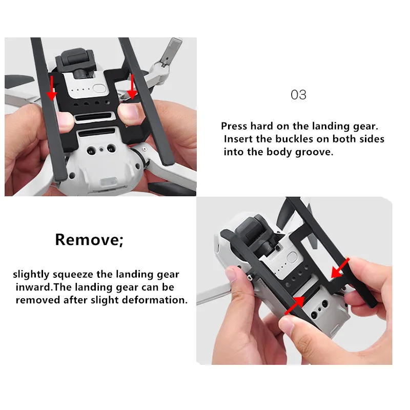 Шасси Расширенная ножка объектива gimbal защитный кронштейн для dji mavic mini drone аксессуары
