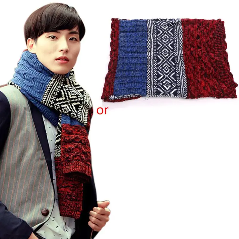 Зимняя мужская шаль, модная повседневная шаль, шарф-глушитель, разные цвета, шарфы, теплые 517D
