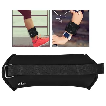 preço 2*0.5kg Ajustável Correndo Exercício Tornozelo Ferro De Pulso Saco De Areia Tornozelo Banda Exercício Boxe Treinamento Peso Carga Tornozelo