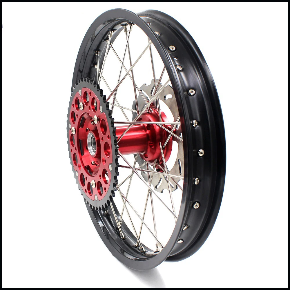 Колесный обод для мотоцикла Honda CRF 250R 2 15 2004 450R 2013 2002 2012 мм красная звездочка дисков