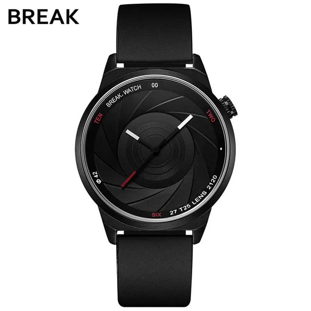 HobbyLane BREAK T25 Модные мужские и женские водонепроницаемые повседневные кварцевые наручные часы со стальным ремешком - Цвет: 2