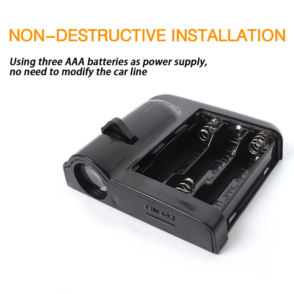 2X светодиодный двери автомобиля Шаг логотип проектор приветствуется светильник