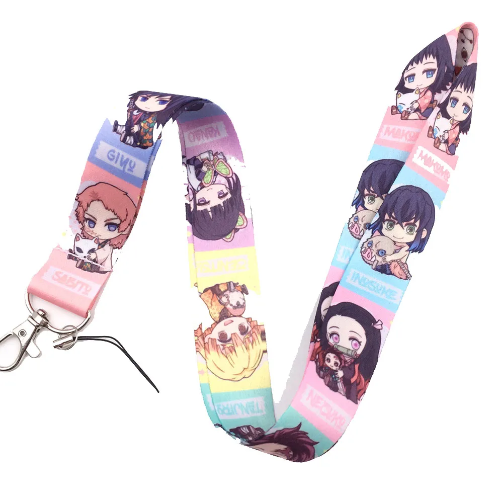 Demon Slayer Kamado Tanjirou Nezuko брелок для ключей держатель ID бейджа с мультипликационным