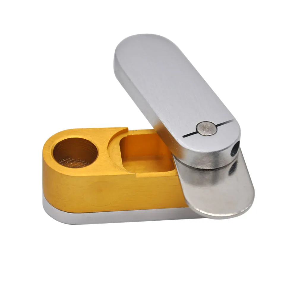 Aluminum Combination Smoking Set Creative Picadura Box Metal Pipe Cigarette Holder Handheld Smoking Pipe