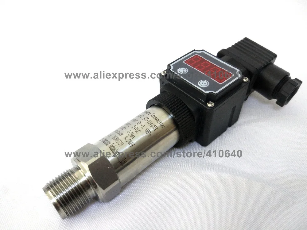 Датчик давления от 4 до 20mA DC24V M20x1.5 светодиодный диффузный кремниевый цифровой дисплей 1,5 МПа 0.5% точность другой диапазон доступен