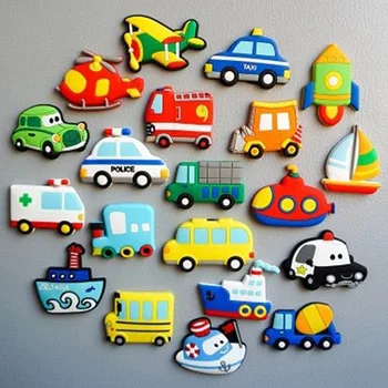 

1Pcs Creative Car Design Fridge Magnets For Kids Small Size Silicon Gel Magnetic Fridge Magnet Animal Magnets Stickers