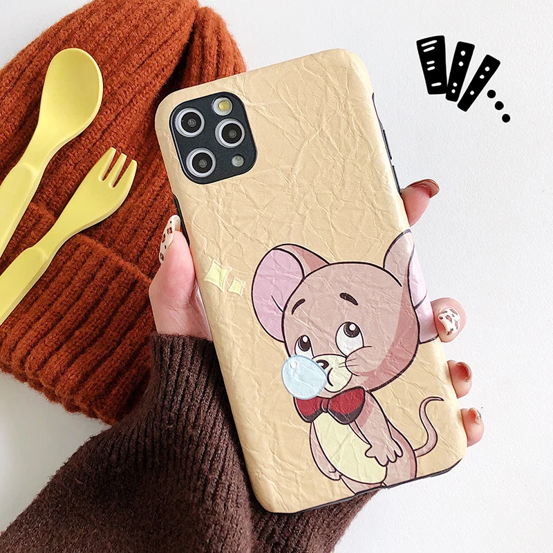 Складной текстурный чехол s для huawei P20 P30 Lite Mate20 30 Pro милый мягкий чехол с котом и мышкой для Honor 10 8X9X20 Pro V20 Nova 3 4 5 5i