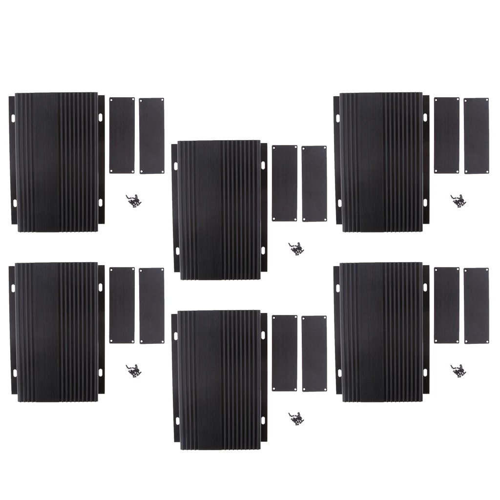 MagiDeal 6x алюминиевый корпус автомобильный проект коробка DIY 147x40x200 мм