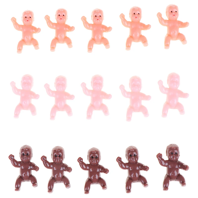 Doll Accessories 10/20/60Pcs 1inch/1.2inch Mini Plastic Baby Kids Mini Plastic Baby Kids Doll Accessories doll accessories
