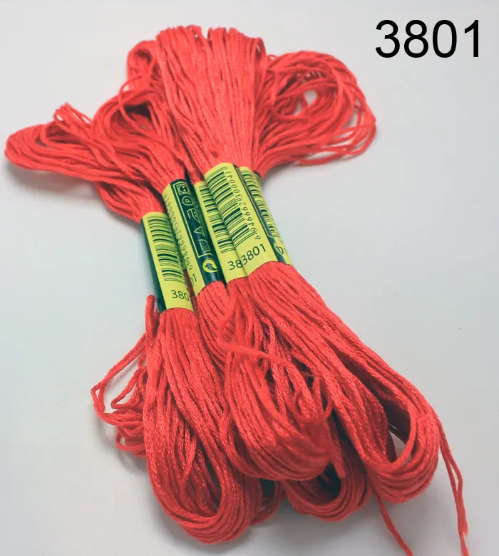 3801 8 метров 50 шт. нитки для вышивки крестом DIY плетеная проволочная нить Моток вышивка нить плетение браслетов нить- 22 - Цвет: 3801