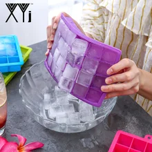 Пищевой силиконовый лоток для льда, 24 Сетки, для приготовления льда, лоток для напитков, кубик для шоколада, фруктов, контейнер для хранения, для приготовления мороженого