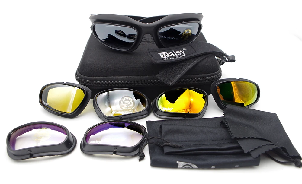 Очки, солнцезащитные очки, мотоциклетные защитные шестерни, внедорожные, грязные, велосипедные, лыжные, спортивные очки, маска, Мото очки, 4 линзы, очки