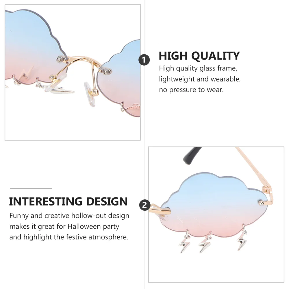 Shaped Sunglasses Cloud Party Glasses Stylish Unique Eyewear Fashion Novelty Accessories Automobile Interior Others