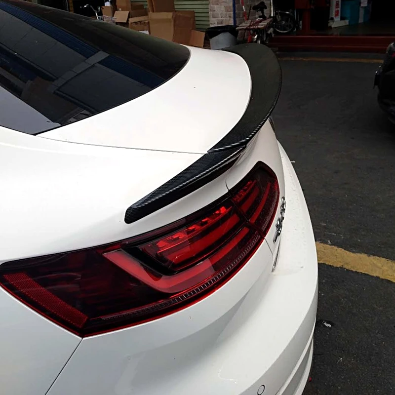 Для Volkswagen NEW CC Высокое качество углеродного волокна автомобиля украшение в виде хвостового крыла задний багажник спойлер 3 шт./компл