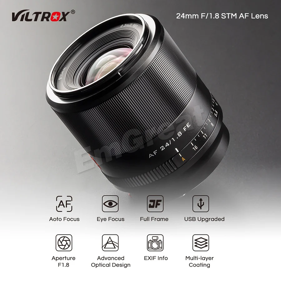 VILTROX AF 24mm F1.8 FE Full Frame wide-angle Prime Lens For Sony