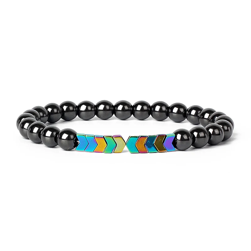 Hematite Magnetic Bracelet Man Weight Loss Bracelet Natural Stone Magnetic Bracelet Slimming Woman Health Care Therapy Jewelry
