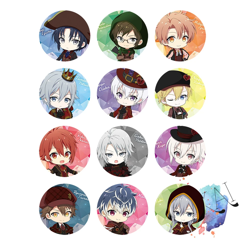Фото IDOLiSH7 искусственная аниме ранняя митзуки Осака SOGO ROKUYA NAGI NANASE RIKU KUJO TENN MOMO милый металлический значок брошь заколки №1