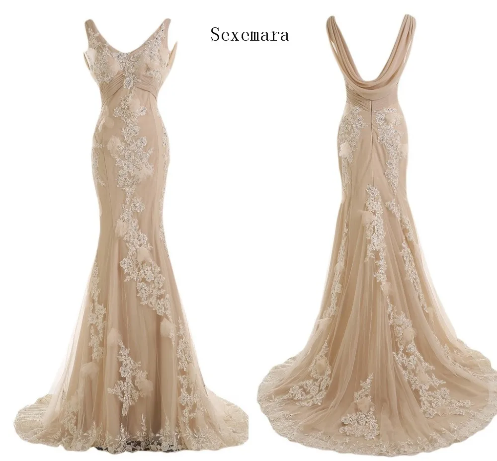 Vestido de festa длинное вечернее платье с v-образным вырезом на выпускной vestido de formatura длинное платье русалки с открытой спиной платья для матери невесты