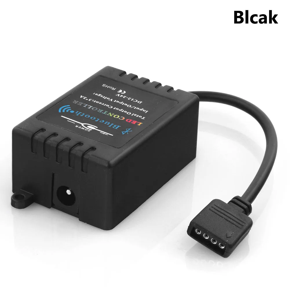 12-24 в Bluetooth RGB контроллер 5050 полосы света цветовое переключение музыки Танцы Белый/Черный Функция Группы синхронизации приложение для телефона