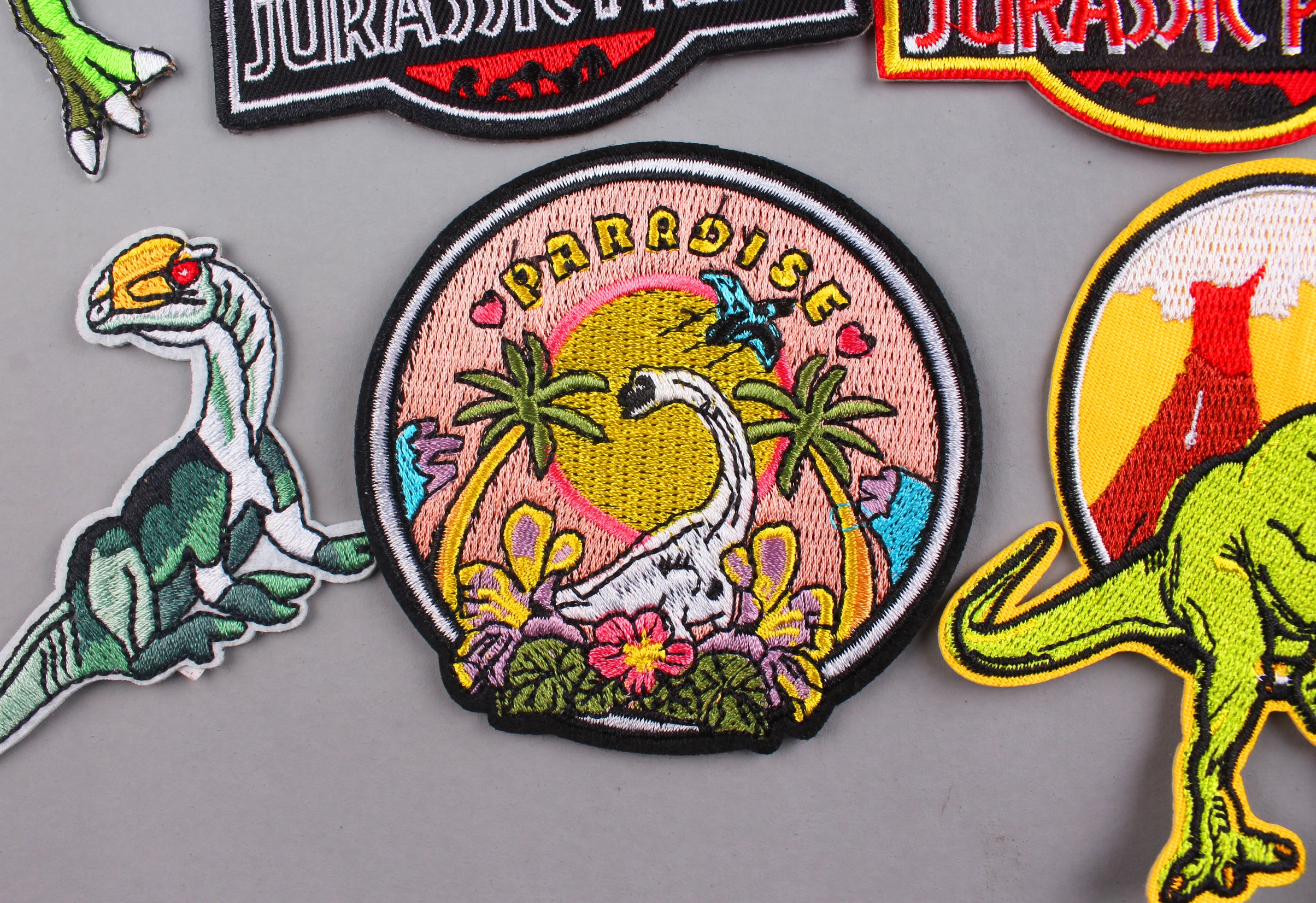 Патчи на одежду с вышивкой Парк Юрского периода|Заплатки| |