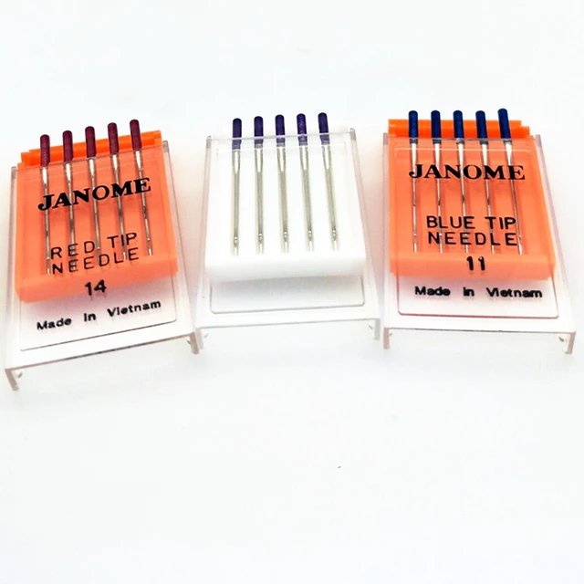 Janome Red Tip 3 x 5 Needle Packs Size 14 Size 90/14
