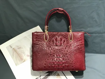 

Bag Female Genuine Crocodile Women's Handbag Shoulder Bag WOMEN'S Single-shoulder Bag Genuine Leather Thailand Bag