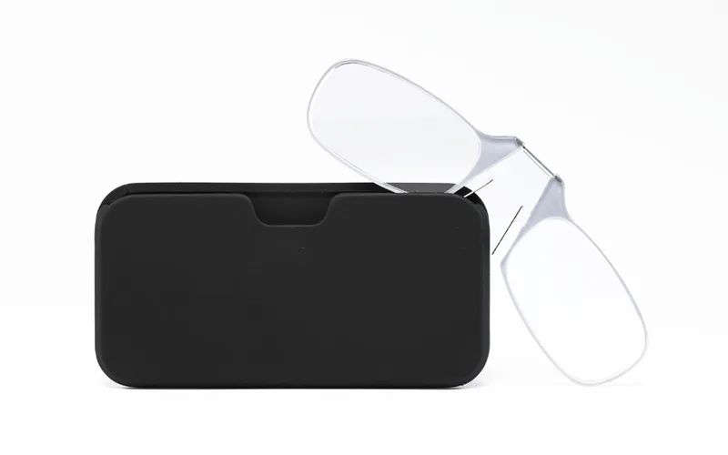 Мини зажим для носа портативный SOS очки для чтения с подставки для телефона очки чехол мини кошелек оптика пресбиопические очки - Цвет оправы: C7