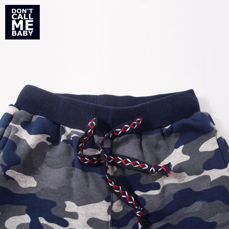 DON`T CALL ME BABY Boys Autumn Camouflage Printed Pants Kids Cotton Soft Warm Pants Children New Printed Basic Pants 54746